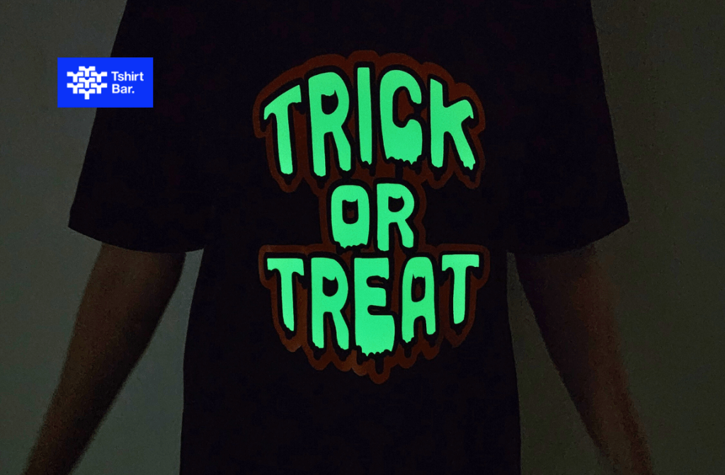 contoh hasil sablon Glow In The Dark